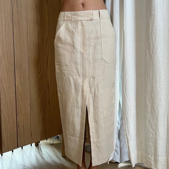 Orsina Maxi Skirt in Natural - Picture 6 of 9